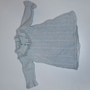 JANIE & JACK Knit Dress Tunic Metallic Sparkle Ruffle